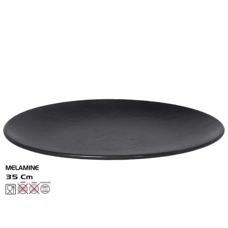 FUENTE OVAL TILDA 35X26 CM NEGRO - MELAMINA