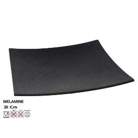 PLATO SAKU 31X31 NEGRO MELAMINA