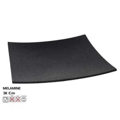 PLATO SAKU 31X31 NEGRO MELAMINA