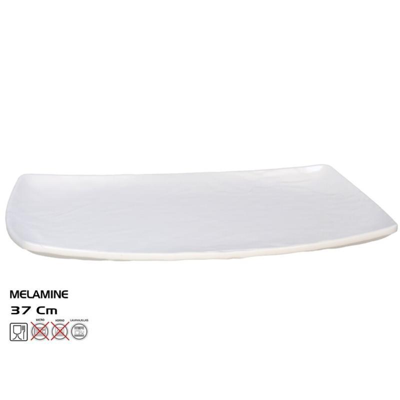 FUENTE RECT MAT 23.5X37 BLANCO MELAMINA