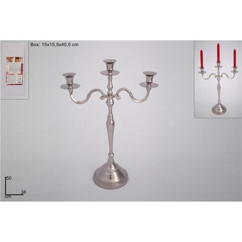 CANDELABRO 3 PORTAVELAS 50 CM