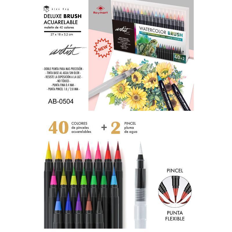 ESTUCHE 40+2 DELUXE BRUSH ACUAR