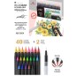 ESTUCHE 40+2 DELUXE BRUSH ACUAR