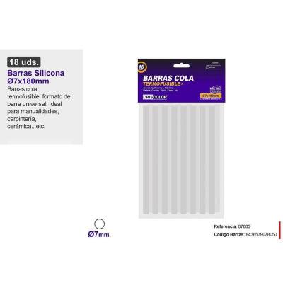 BARRA SILICONA 7X180 MM 18 UDS