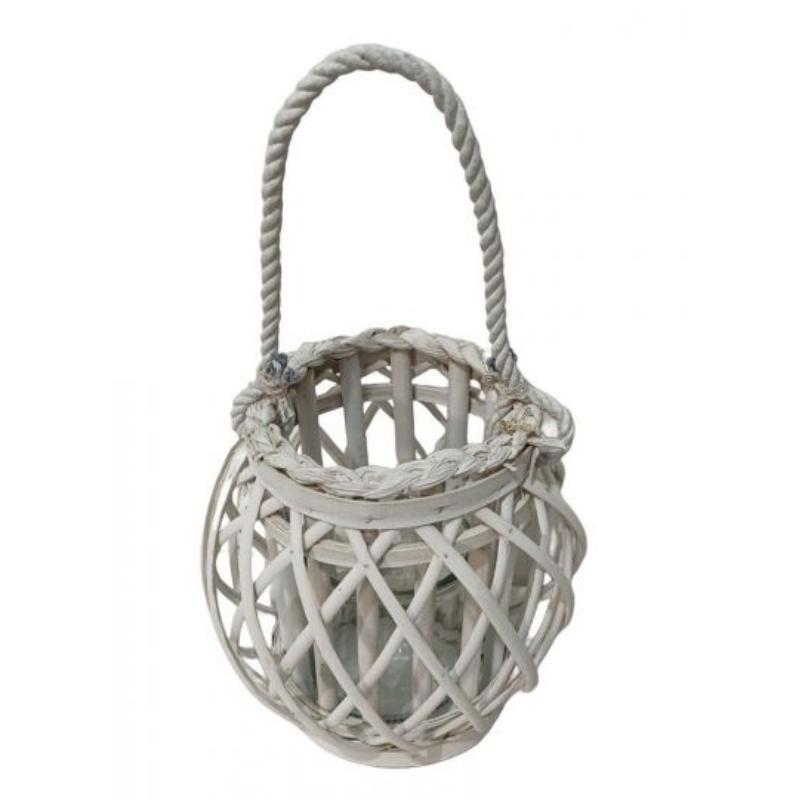 FAROL MIMBRE 14*20 BLANCO