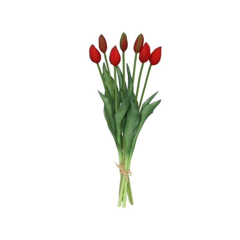 ATADO TULIPAN R/T X7 45 CM ROJO