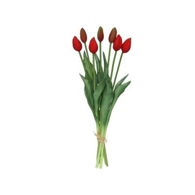 ATADO TULIPAN R/T X7 45 CM ROJO