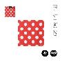 SERVILLETA DOBLE CAPA DOTS ROJO 33X33 CM 30 UDS