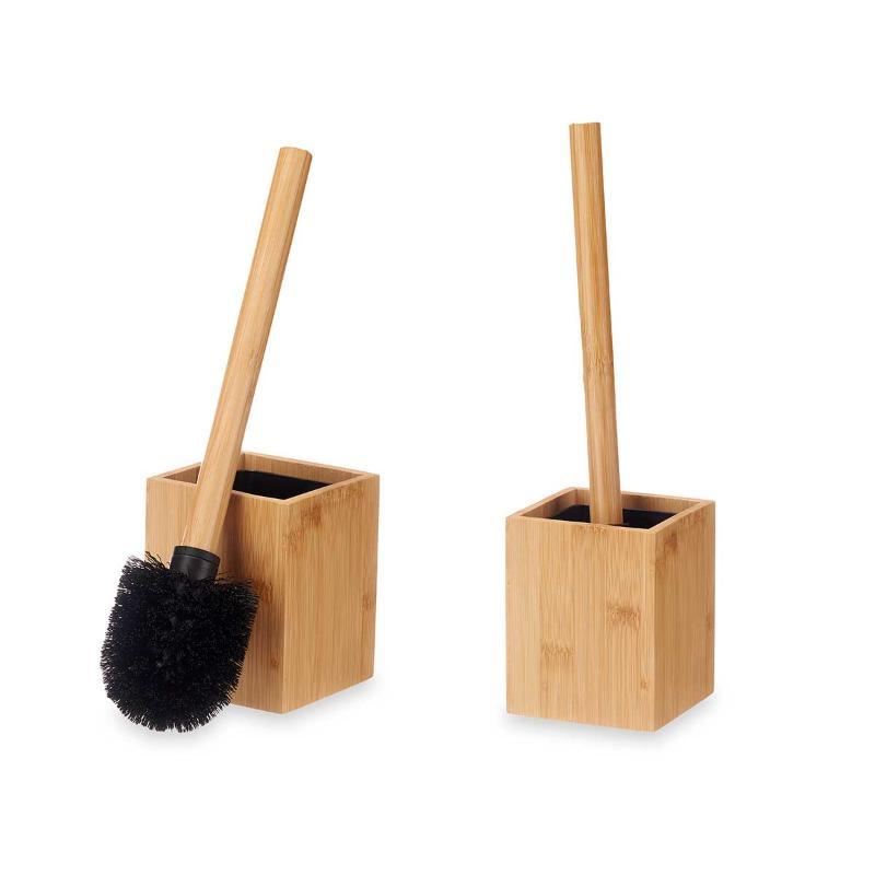 ESCOBILLERO BAMBU ESCOBILLA 10 x 10 x 36 cm.