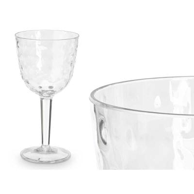 COPA PLASTICO PUNTOS 450 ML. TRANSPARENTE 9,9 x 9,9 x 19,1 cm.