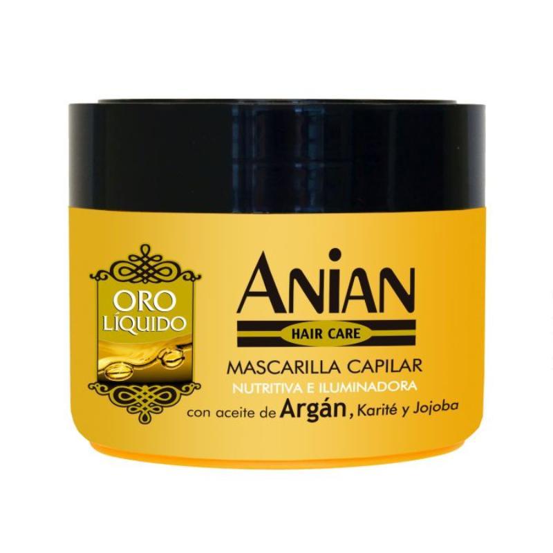 ANIAN ORO LIQUIDO MASCARILLA 250 ML TARRO NUTRITIVA E ILUMINA