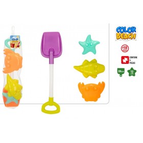 SET PALA PLAYA 39 CM + 3 MOLDES
