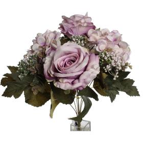 RAMO ROSA HORTENSIA LILA