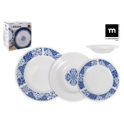 VAJILLA REDONDA 12 PCS ALCORA MD