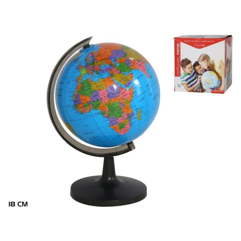 GLOBO TERRAQUEO GL003 18CM. PLASTICO
