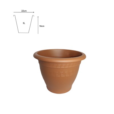 MACETA CAMPANA TERRACOTA 19 INTER 22 EXT