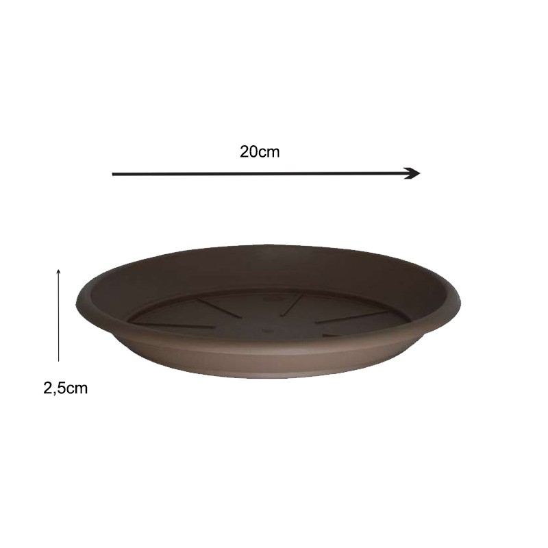 PLATO SIENA CHOCOLATE 20CM.