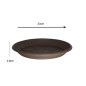 PLATO SIENA CHOCOLATE 23CM.,