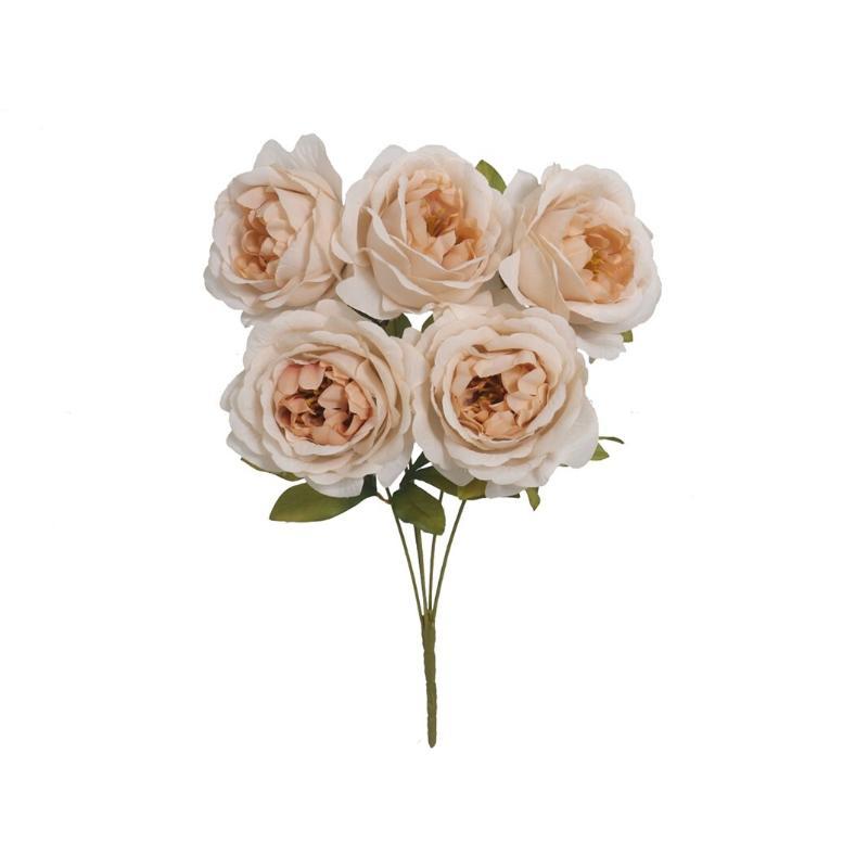 RAMO PEONIA AUTUMN X5-40 CM BEIGE