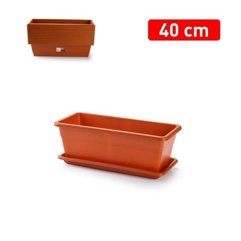 JARDINERA + PLATO 40 CM