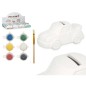 HUCHA PINTAR COCHE 6 COLORES PINCEL