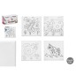 LIENZO MANUALIDAD 15X15 CM ANIMALES SURT 4 MOD