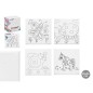 LIENZO MANUALIDAD 25X25 CM ANIMALES SURT 4 MOD