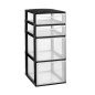 MOD. 2 CAJONES MED + 2 PQÑ NEGRO 260X340X575 MM