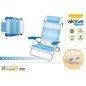 SILLA PLEG ALU 8 POS 47X49X82 CM C/COJIN - MALLORCA