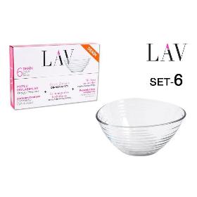 SET 6 BOLS 12 CM 300CC DERIN