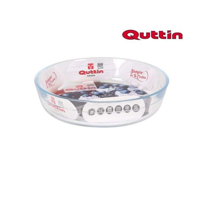 MOLDE TARTA VIDRIO HONDO 23 CM QUTTIN             