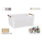 CESTA MULTIUSOS ASAS MADERA 32X23 CM