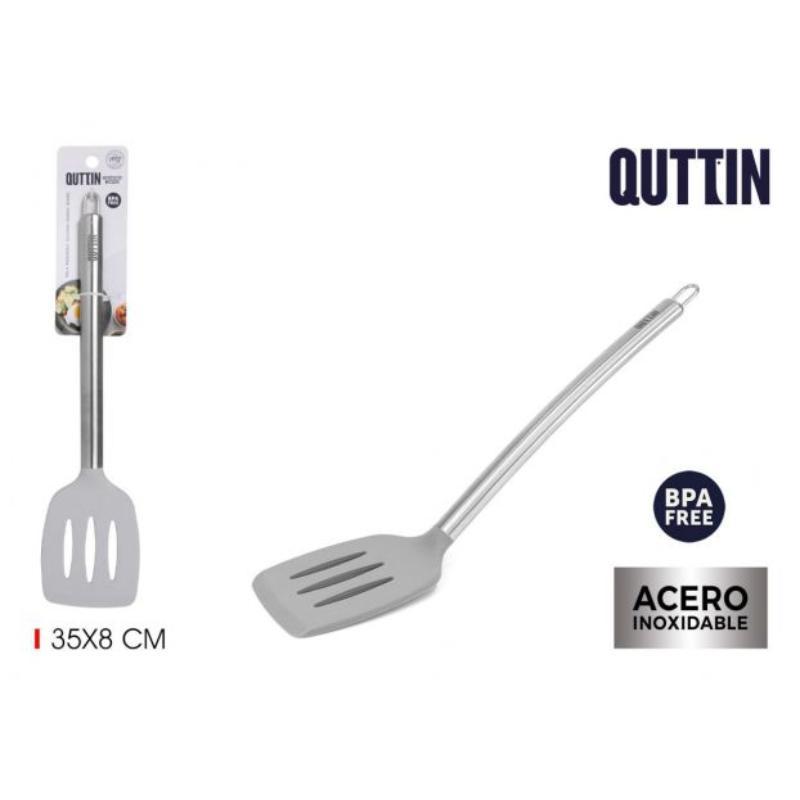 PALA RANURADA SILICONA MANGO ACERO