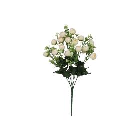 RAMO RANUNKULUS X9 X18-51 CM CREMA