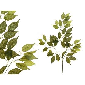 PAQ. 12 VARA HOJA FICUS X42 -63 CM VERDE LIGHT