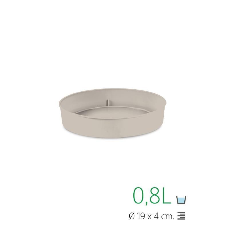 PLATO MACETA 19 CM CREMA