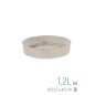 PLATO MACETA 22.5 CM CREMA