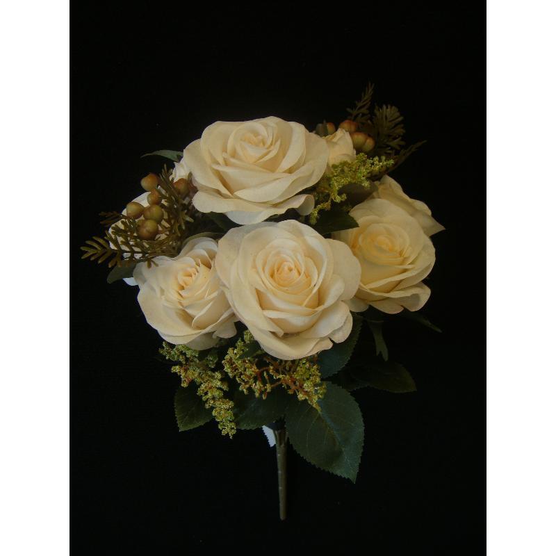 RAMO ROSAS *9 CON BOLITAS CREMA