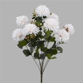 RAMO CRISANTEMO X 10 54 CM BLANCO