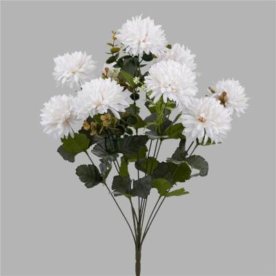 RAMO CRISANTEMO X 10 54 CM BLANCO