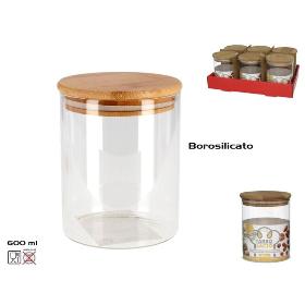 TARRO BOROSILICATO/BAMBU LACIO 600 ML