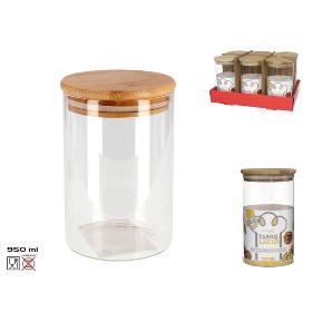 TARRO BOROSILICATO/BAMBU LACIO 950 ML