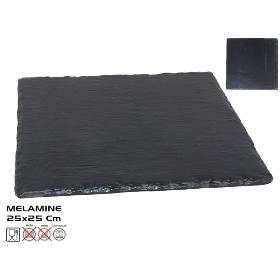 PLATO PRESENTACION NEGRO 25X25 CM