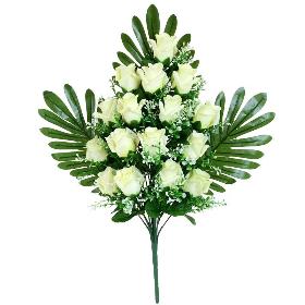 CONJUNTO ROSAS GYPSO X 16-58 CM BLANCO