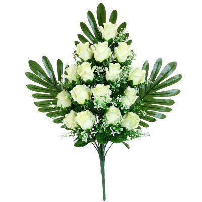 CONJUNTO ROSAS GYPSO X 16-58 CM BLANCO