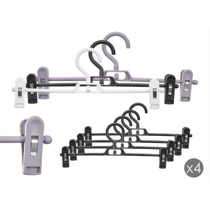SET 4 PERCHAS PINZAS 3 COLORES SURT OSC