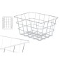 CESTA METAL CROMADA RECTANGULAR PEQ 18.5X24X12.5 CM
