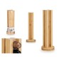 PORTACAPSULAS BAMBU GIRATORIO CAPSULAS PQ 11X11X34 CM