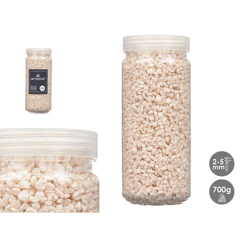 BOTE PIEDRA 2 5  MM METALIZADA 700 G CREMA