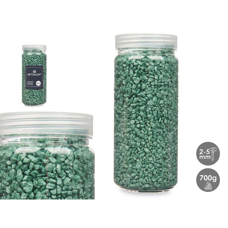 BOTE PIEDRA 2 5 MM METALIZADA 700 G MENTA